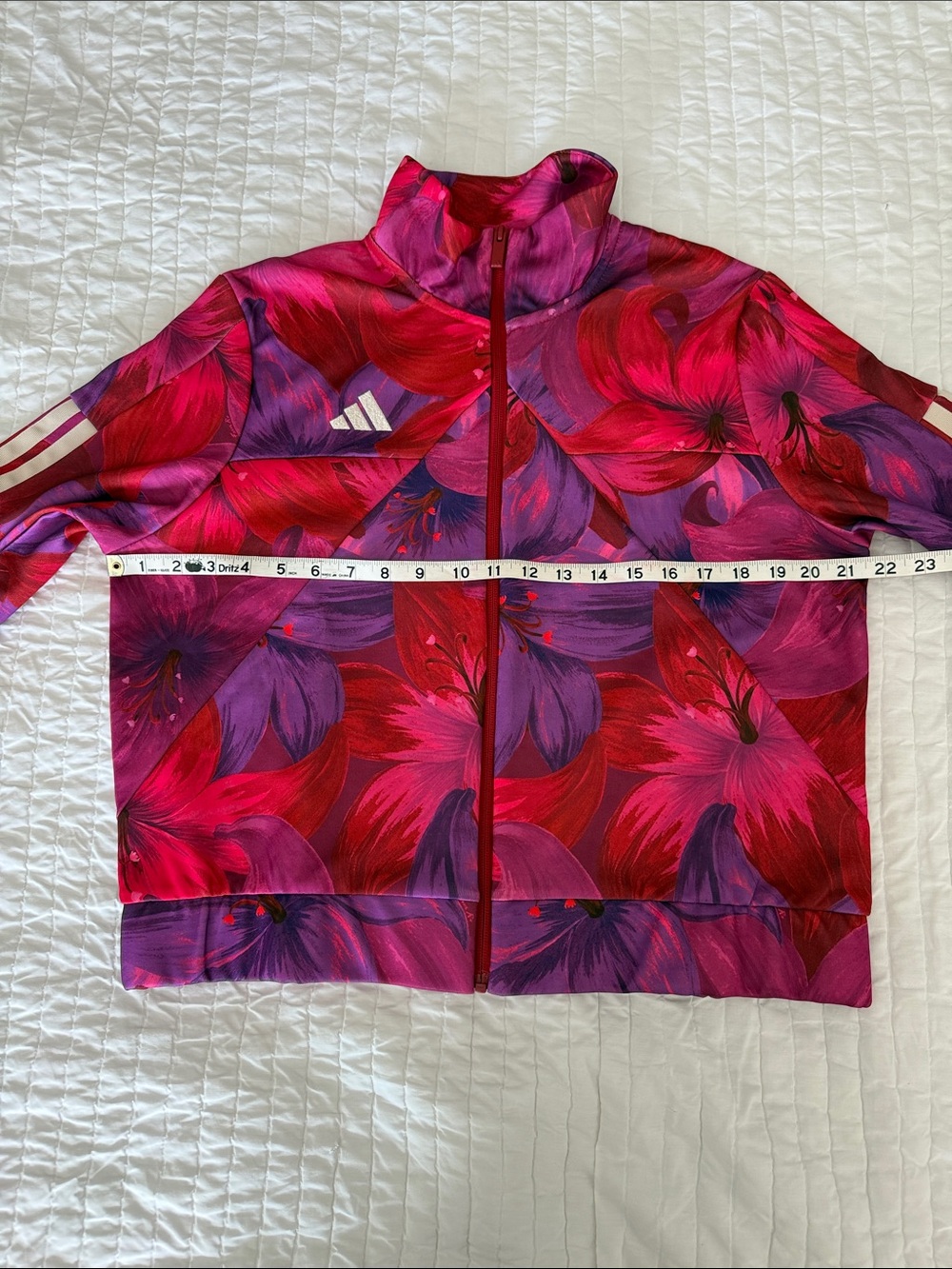 adidas Farm Rio Womens Pink & Purple Floral Track Jacket - Picture 4 of 9